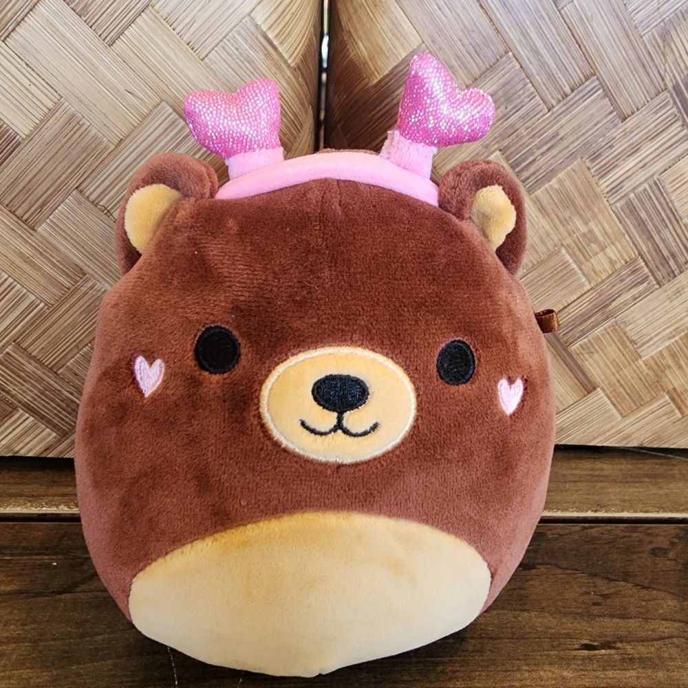 Jazwares Squishmallows 6" Omar the Bear Valentine's Day Theme 2025 Hearts Plush